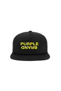 P902 5 PANEL HAT - Yellow Text