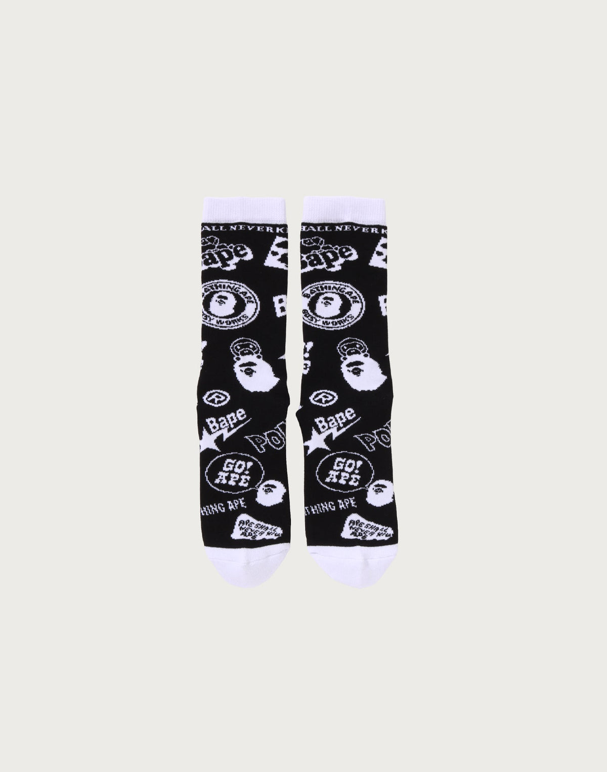 BAPE GRAPHIC PATTERN SOCKS MENS