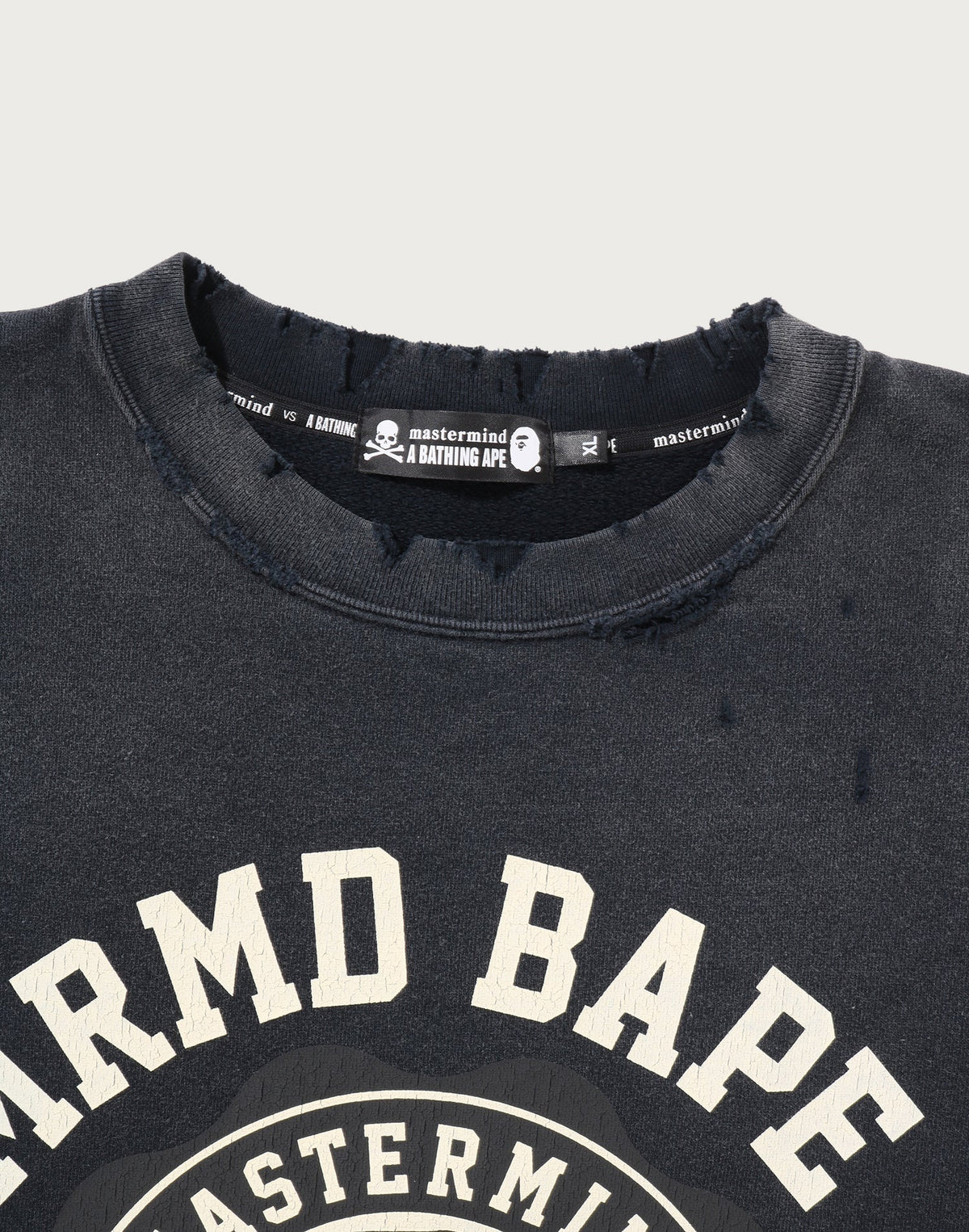 MM BAPE VINTAGE EFFECT CREWNECK MENS
