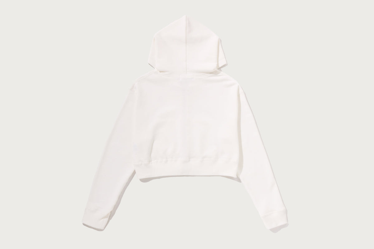 APE HEAD ONE POINT CROPPED ZIP HOODIE LADIES