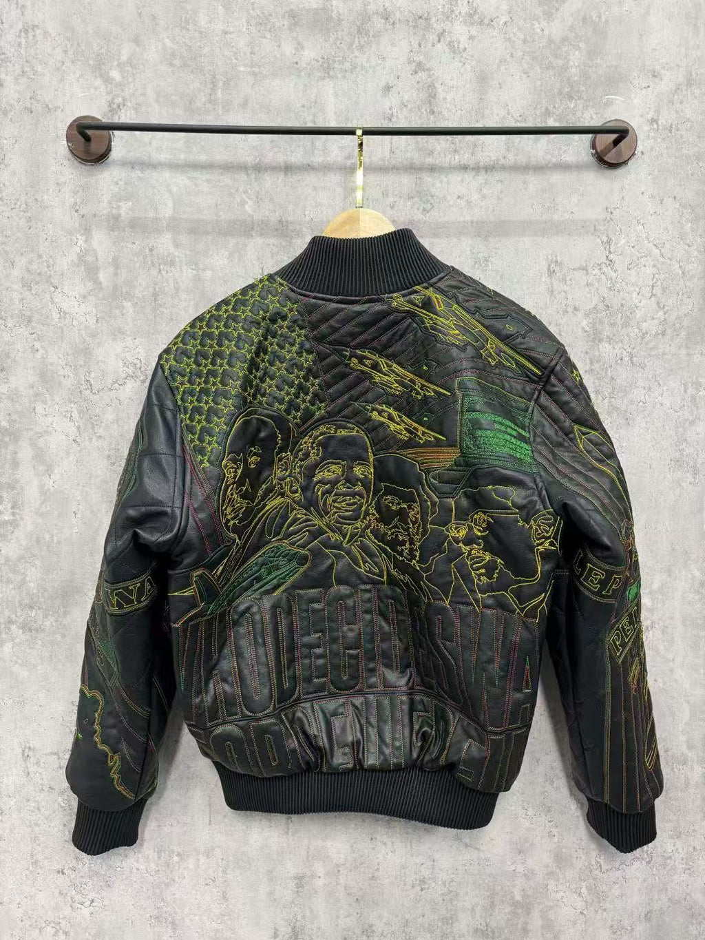 WHO DECIDES WAR Heavy Embroidered Bomber Jacket