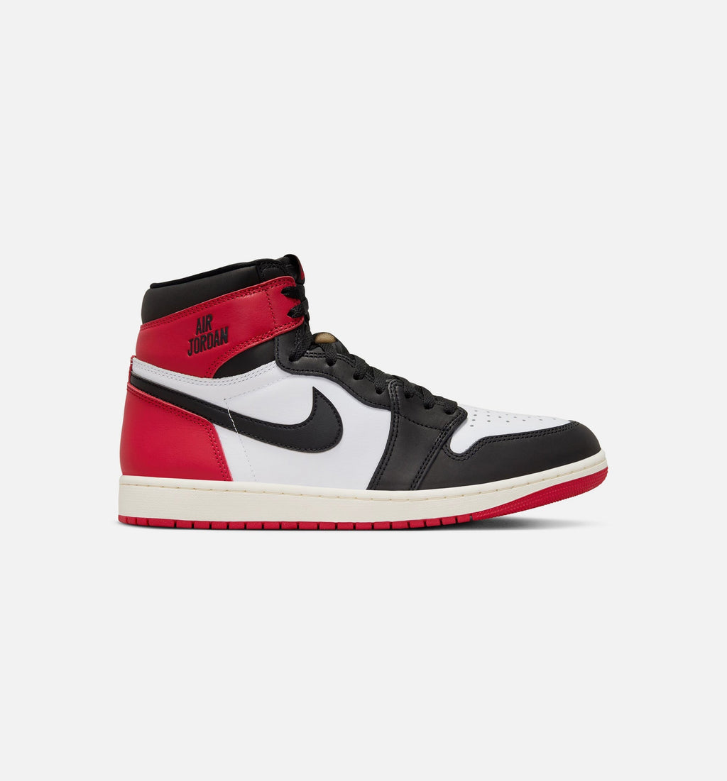 Air Jordan 1 Retro High OG Black Toe Men's Sneakers - White/Black/Varsity Red/Sail