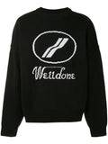 We11done logo intarsia jumper