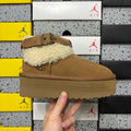 UGG Classic Mini Platform Boot – Women's Sherpa-Lined Suede Boot in Chestnut