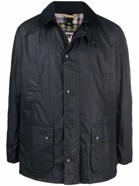 Barbour press-stud fastening jacket