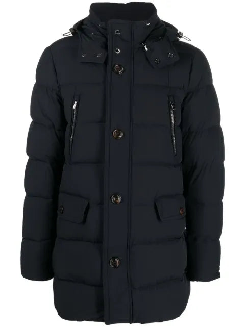 Moorer button-down padded coat