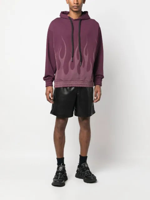 Vision Of Super flame-print cotton hoodie