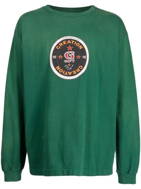 SAINT MXXXXXX graphic-print cotton sweatshirt