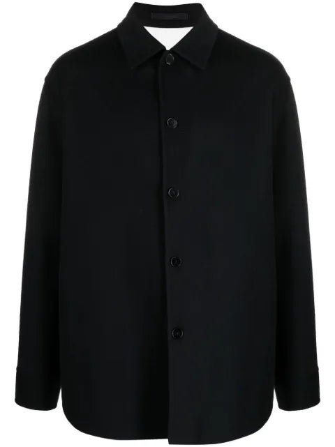 Jil Sander long-sleeve cashmere shirt jacket