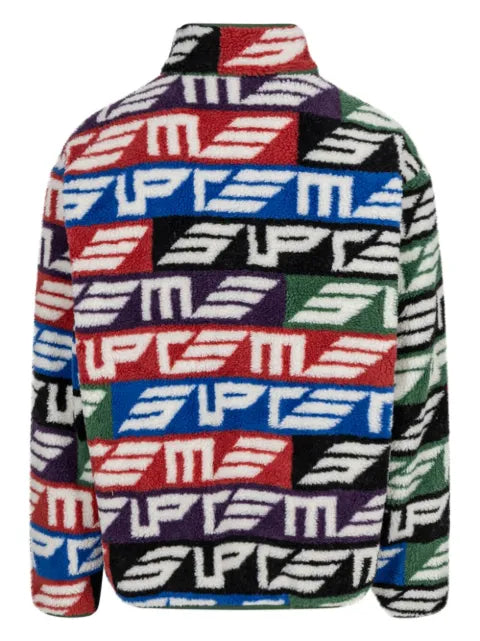 Supreme Geo reversible windstopper fleece jacket