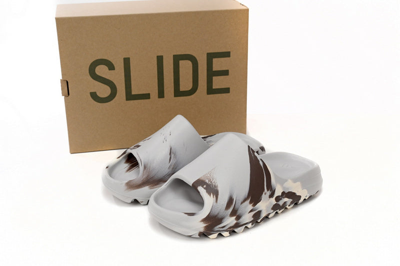 Adidas Yeezy Slide Enflame Oil Painting White Grey Reps Sneaker GZ5553