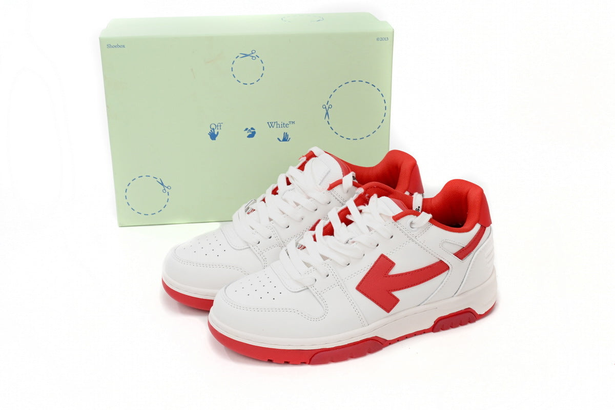 Off White Out Of Office White Red Reps Sneaker  OMIA189 C99LEA00 10125