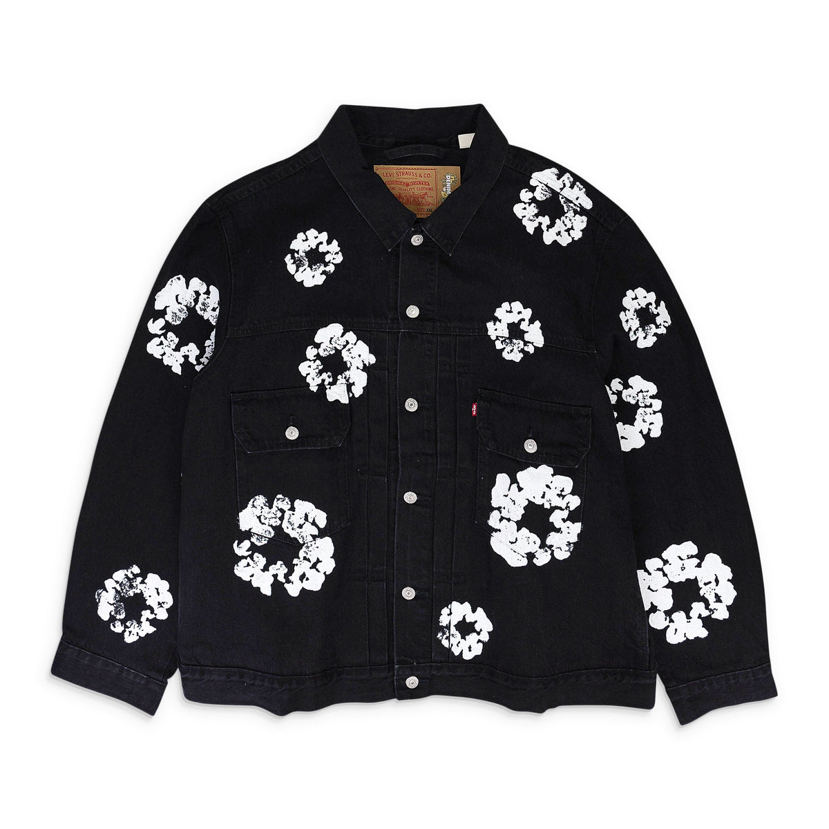 Black x Levi's All Over Wreath Type-2 Denim Jacket