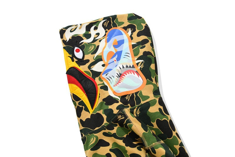 BAPE First Camo Shark Hoodie - Streetwear