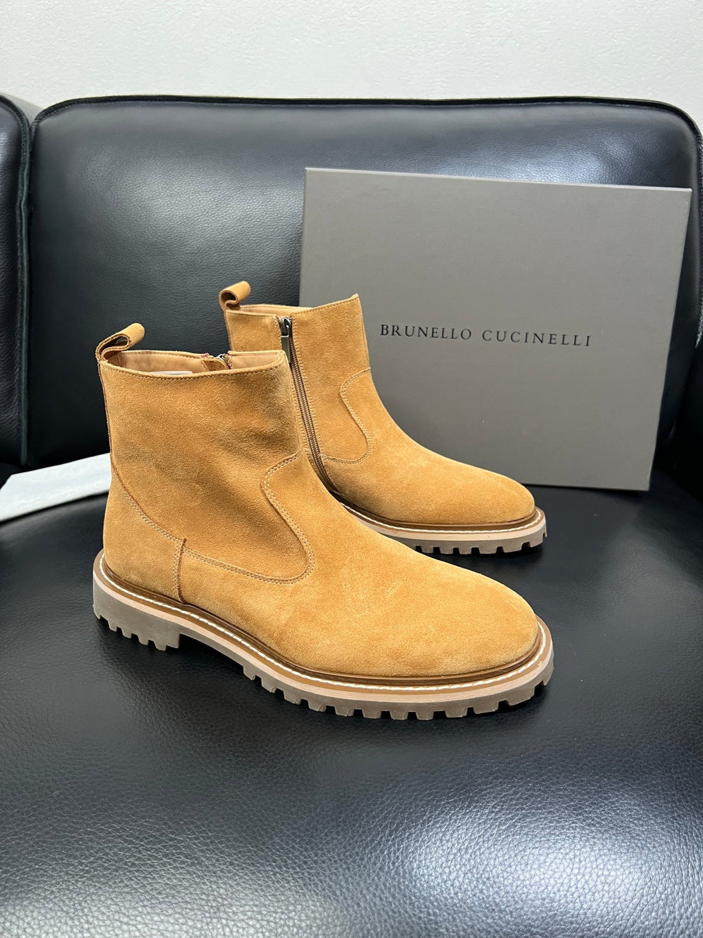 2025SS Suede ankle boots