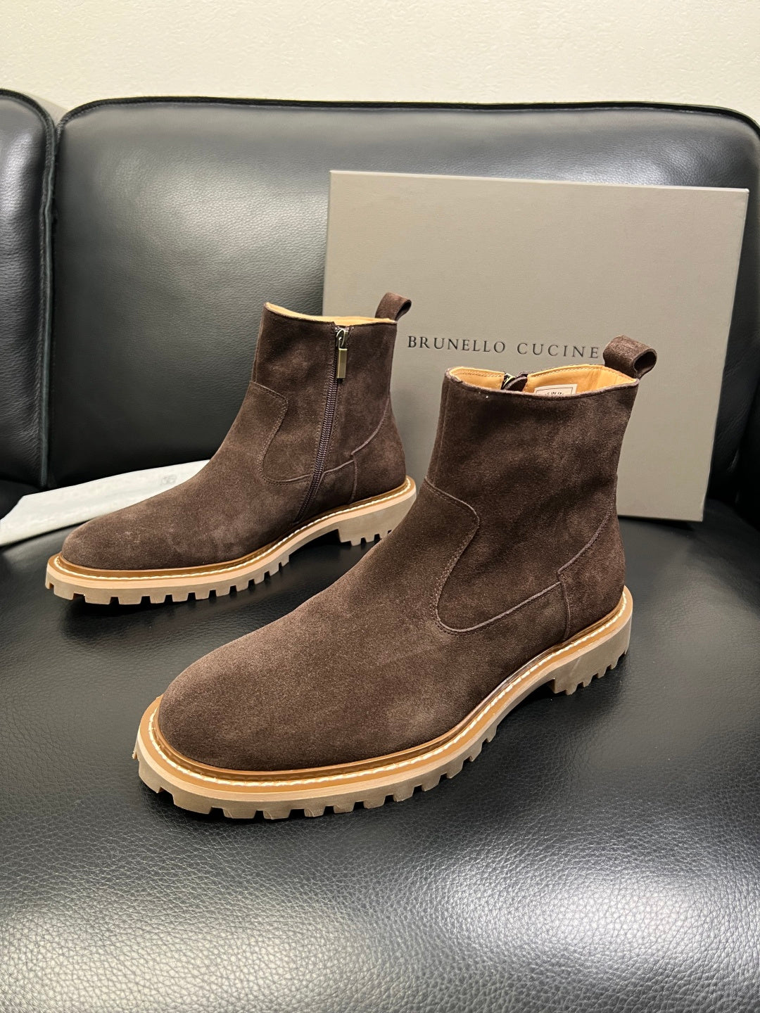 2025SS Suede ankle boots
