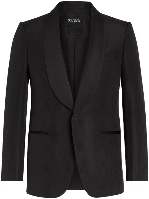 Zegna single-breasted silk blazer