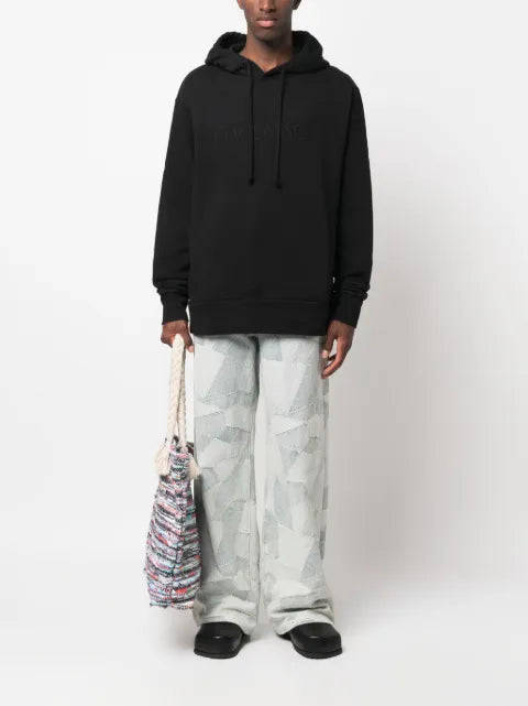 JW Anderson logo-embroidered cotton hoodie