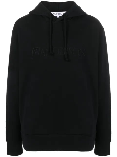 JW Anderson logo-embroidered cotton hoodie
