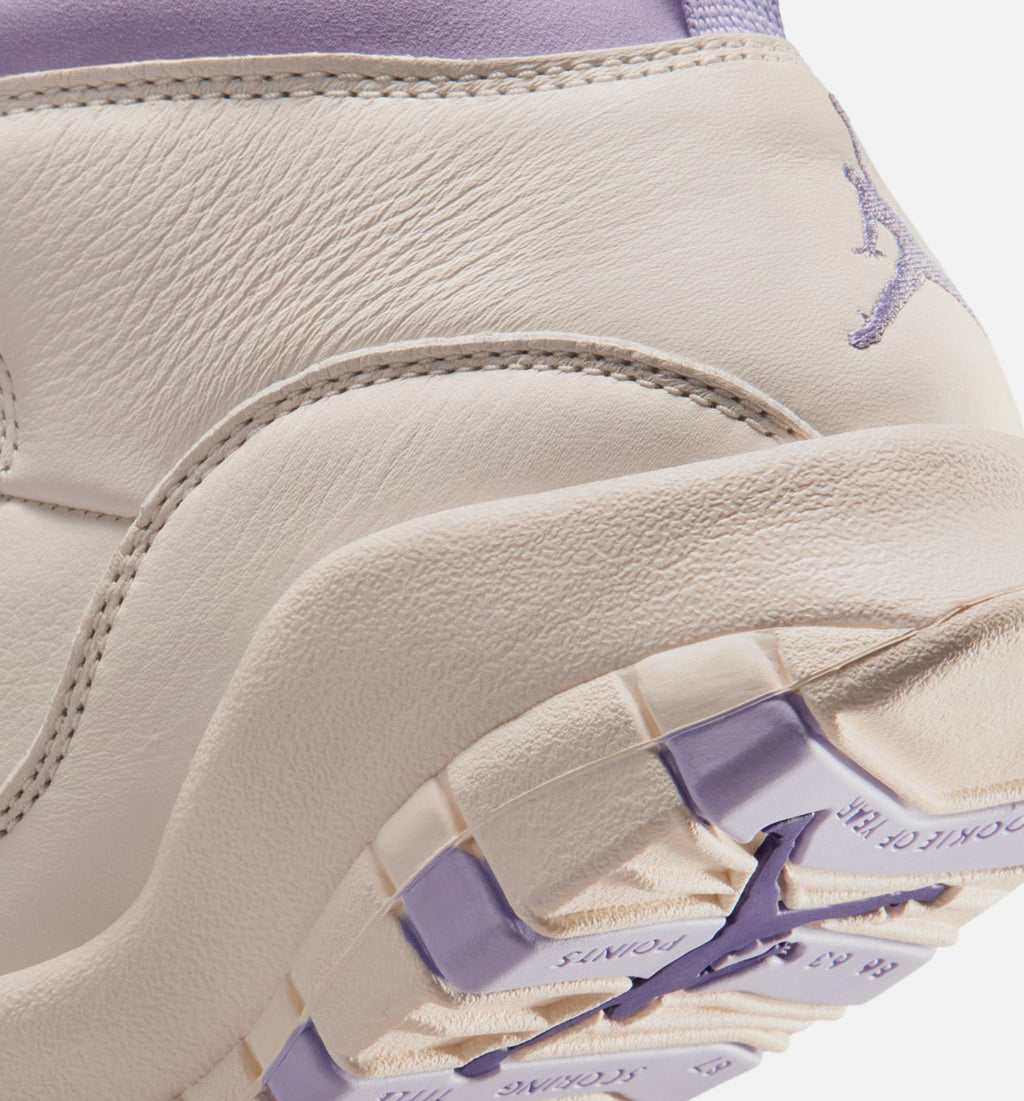 Air Jordan 10 Retro Hydrangeas – Women's Lifestyle Shoe in Chalk/Hydrangeas/Wild Grape