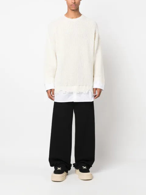 MM6 Maison Margiela sweater with a distressed finish