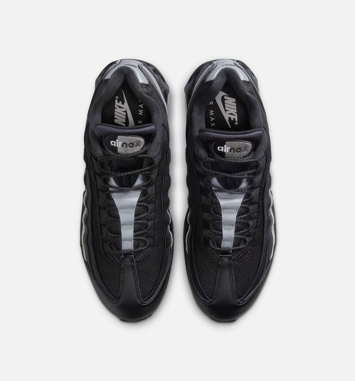 Air Max 95 Big Bubble OG Reflective Accents Men's Lifestyle Shoe – Black/White/Metallic Silver