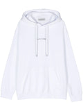 Lanvin Paris Loose Fit Logo Hoodie in White