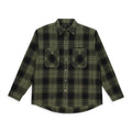 PLAID FLANNEL LS SHIRT GREEN CASUAL BUTTON-DOWN SHIRTS