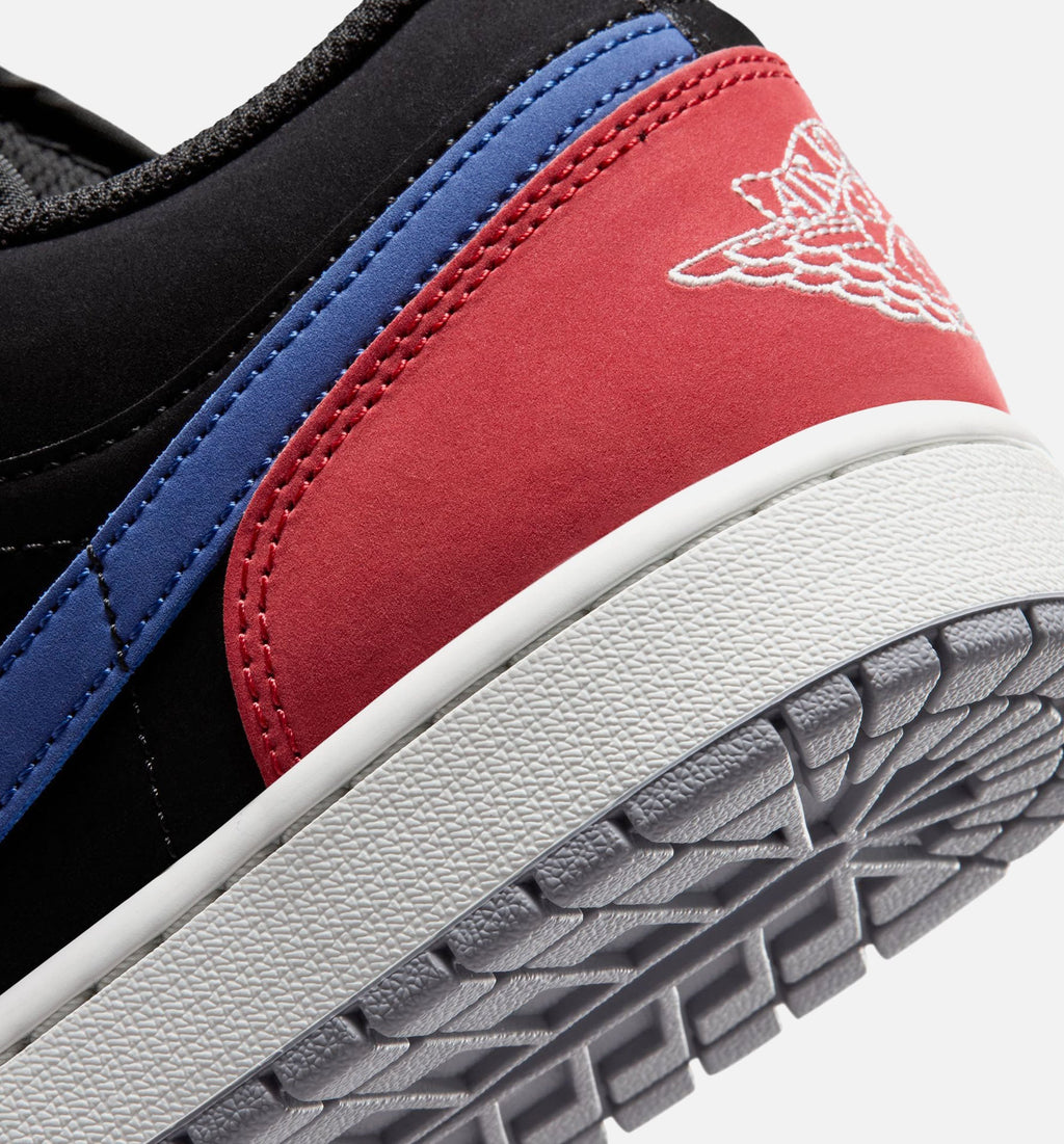 Air Jordan 1 Low Men's Sneakers - Black / Summit White / True Blue / University Red