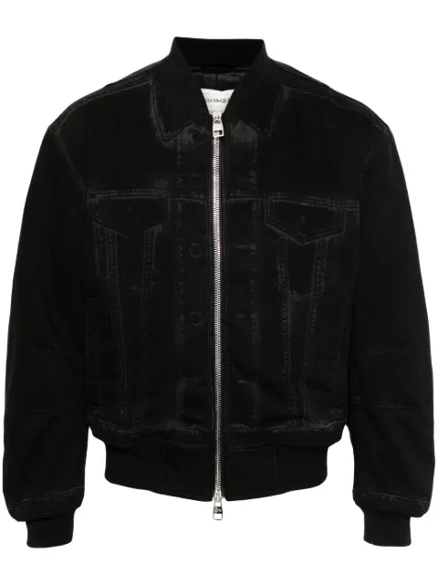 Alexander McQueen bomber jacket in denim style