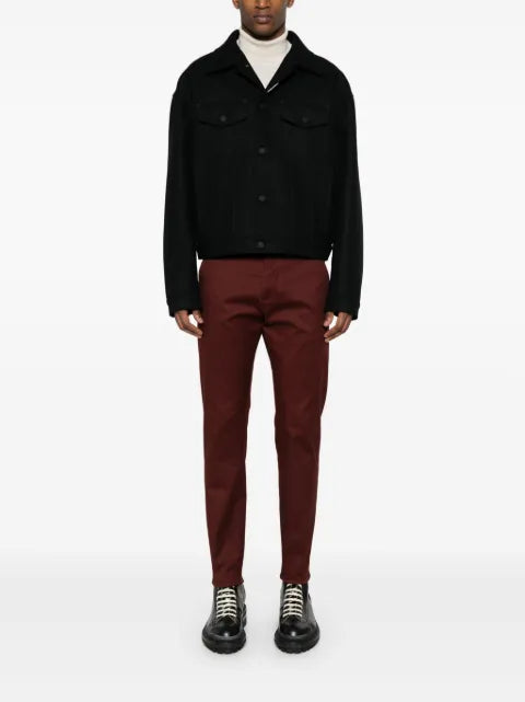 DSQUARED2 oversized-collar shirt jacket