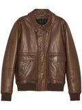 Yves Salomon aviator leather jacket
