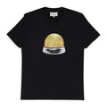 BLACK SNOW GLOBE V NECK T-SHIRT