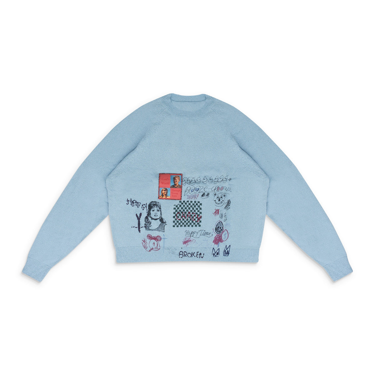 BLUE BOOZE CROOZE KNIT CREWNECK