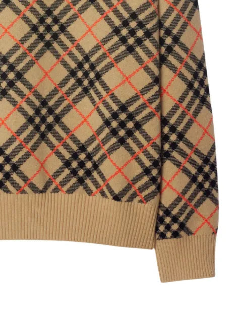 Burberry Check cashmere jumper