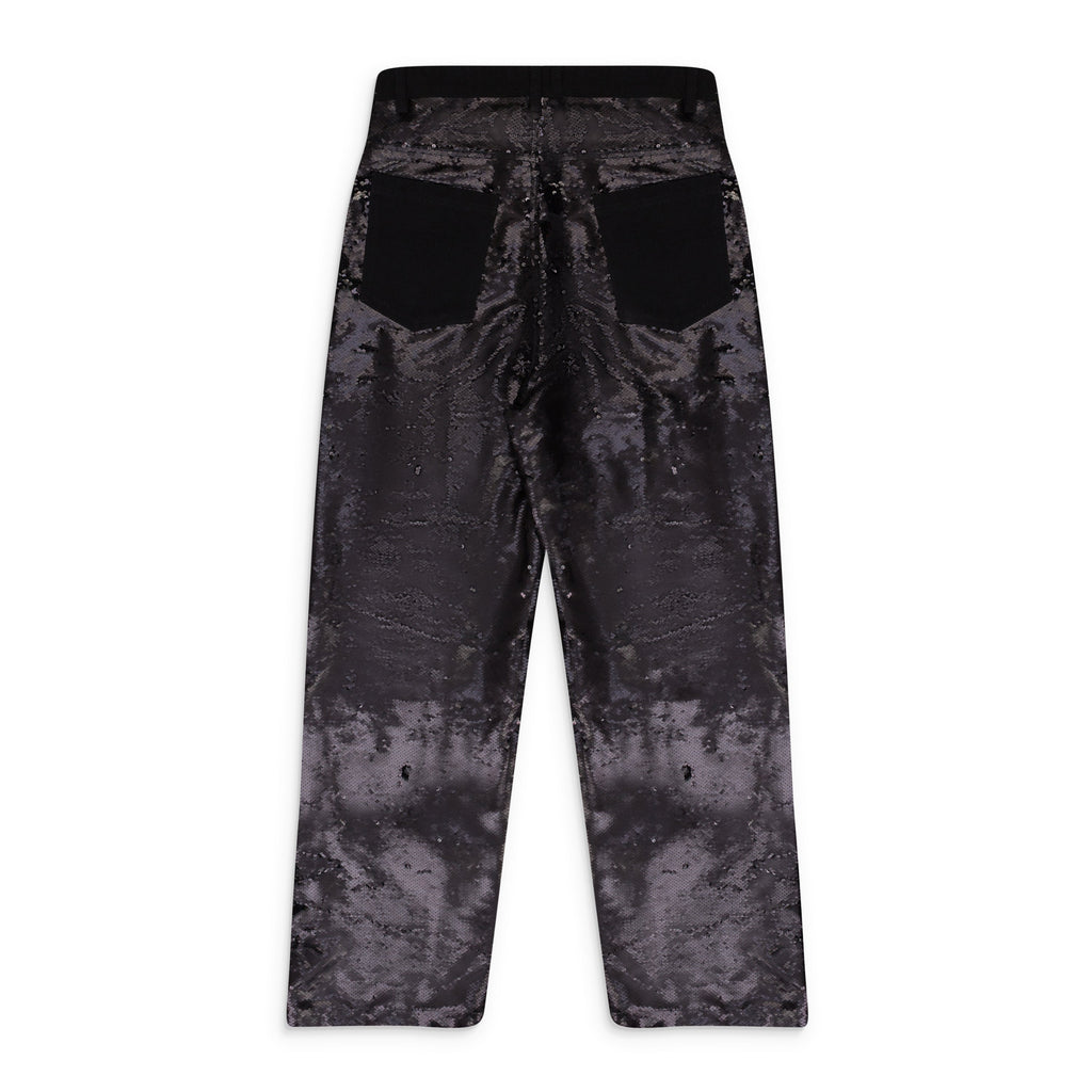 BLACK SEQUIN POCKET TROUSERS