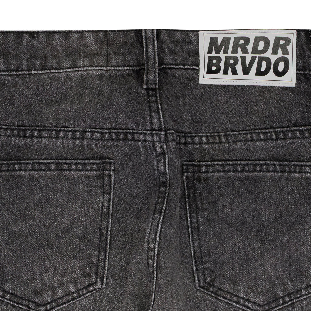 BLK CENTRALIZED HARDWARE STRAIGHT-FIT JEANS