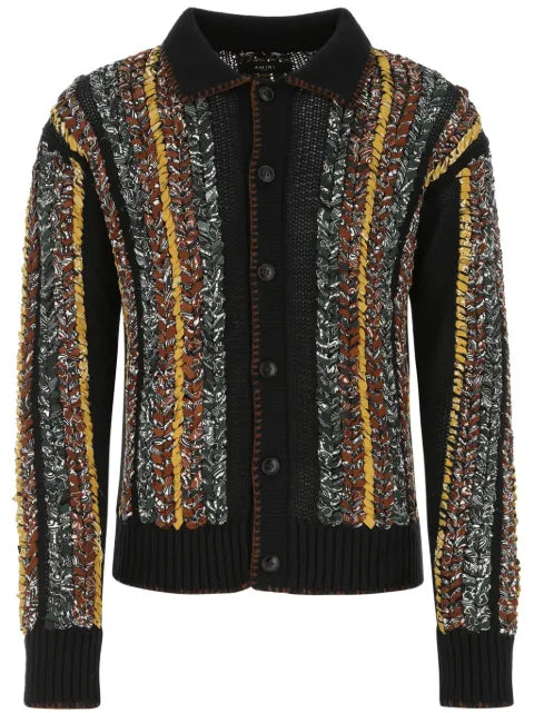 AMIRI braided bandana cardigan