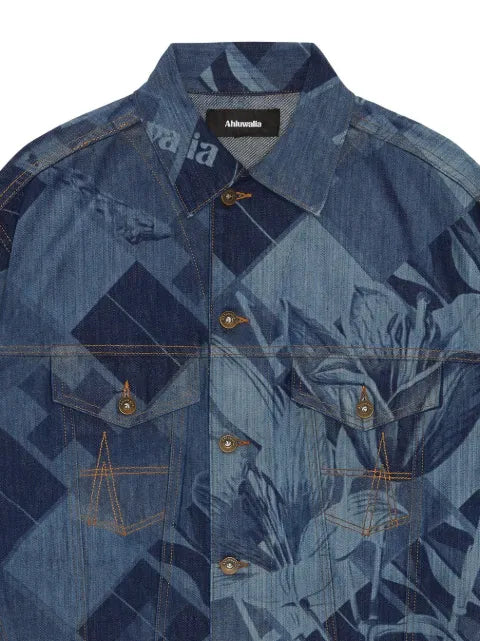 Ahluwalia SIGNATURE DENIM JACKET Jackets Blue "BLUE"