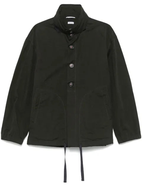 Thom Browne waxed tech hooded jacket