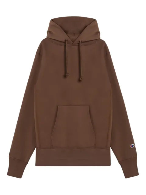 Champion logo-patch cotton hoodie