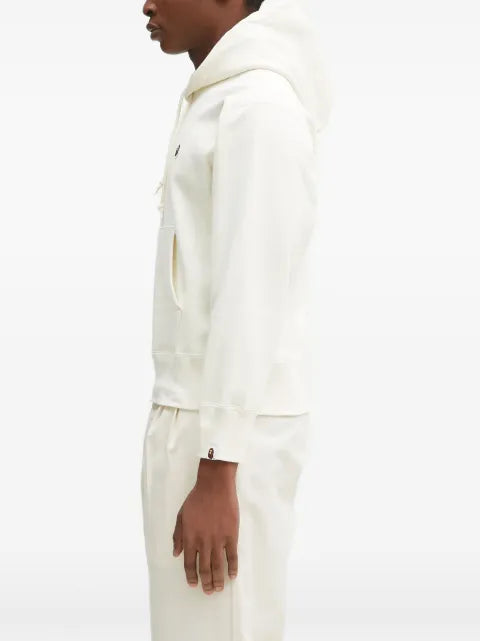 A BATHING APE® logo-embroidered hoodie