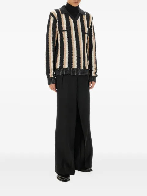 Sasquatchfabrix. striped flap-pocket sweater
