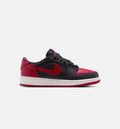 Air Jordan 1 Retro Low OG Banned Grade School Shoes - Black Varsity Red White