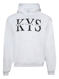 Praying KYS slogan-print raglan-sleeve hoodie