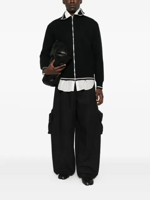 Maison Margiela zip-front high-neck cardigan