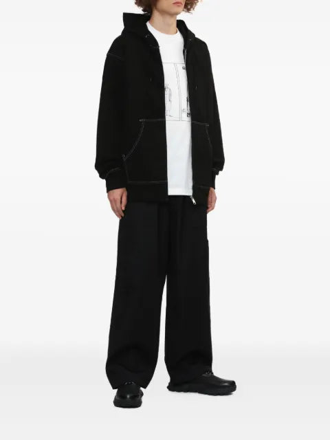 Comme des Garçons Homme contrast-stitching hoodie