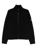 FLÂNEUR zip-up ribbed cardigan