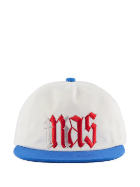 SAINT MXXXXXX x NaS logo-embroidered baseball cap