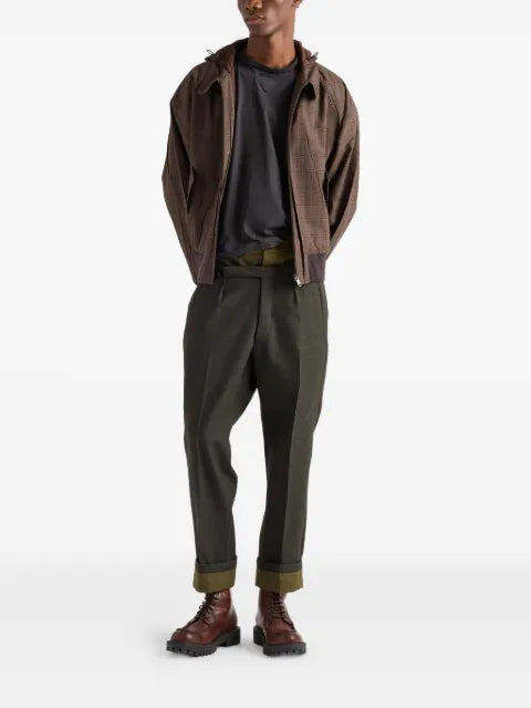 Prada hooded flap-pocket jacket